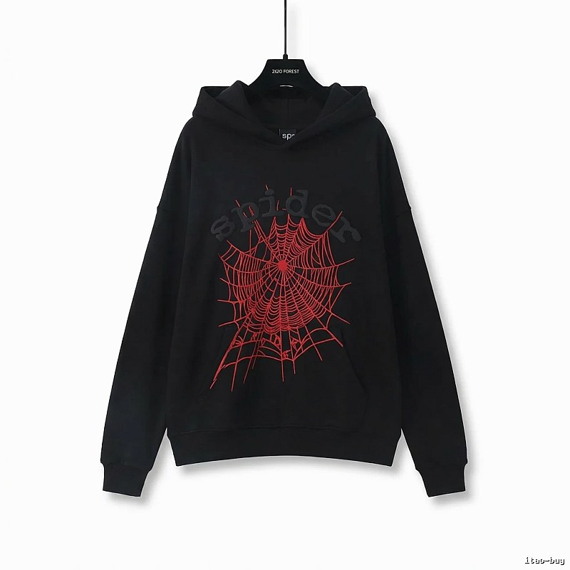 Sp5der cobweb - style black sweatshirt