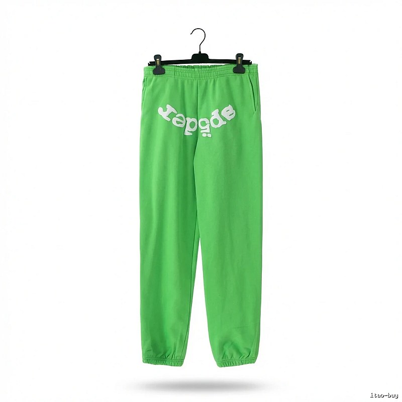 Sp5der Fluorescent Green Trendy Pants