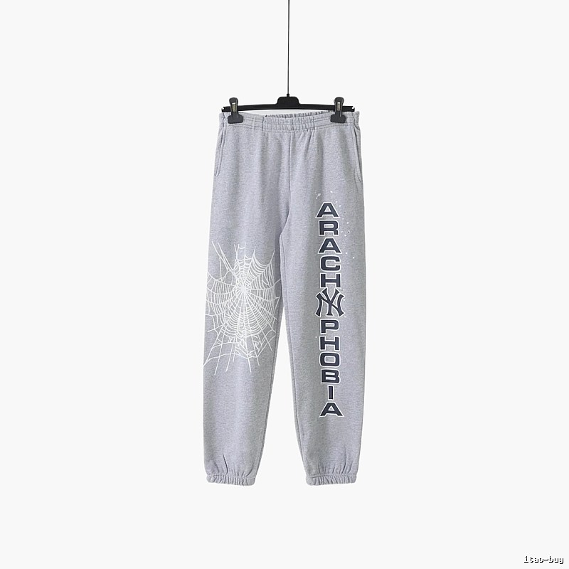 Sp5der Grey Trendy Sweatpants