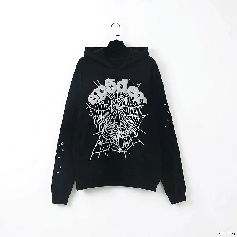 Sp5der Spider Print Black Sweatshirt
