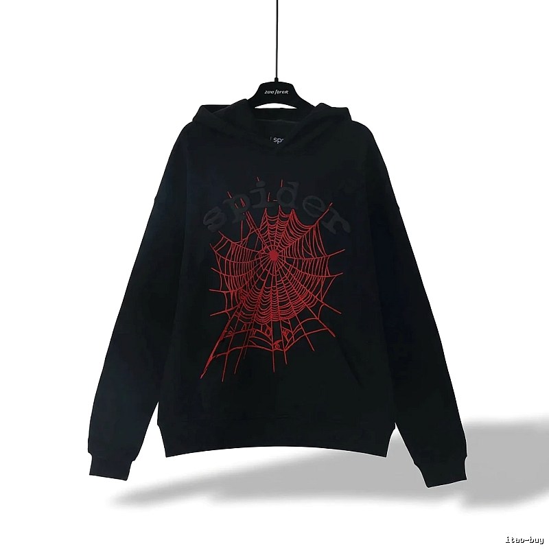 Sp5der Spider Web Trendy Cool Black Sweatshirt