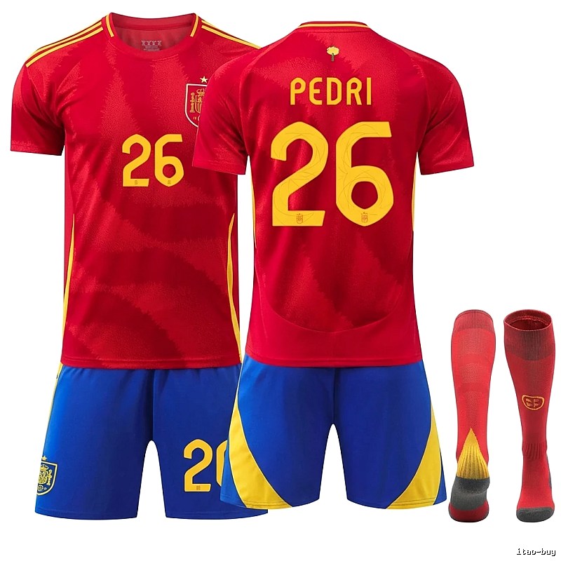 Spanish Pedri series red jerseys