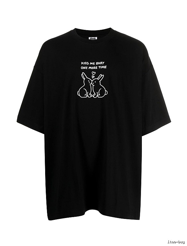 Sport Statement graphic T-shirt Black Colorful Lucky for Warm Weather