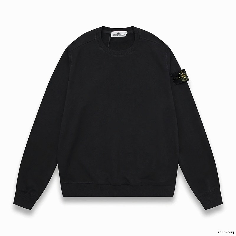 Stone Island basic black sweatshirt