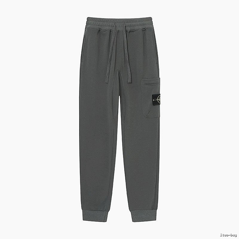 Stone Island Classic Street Style Dark Grey Jogger Sweatpants