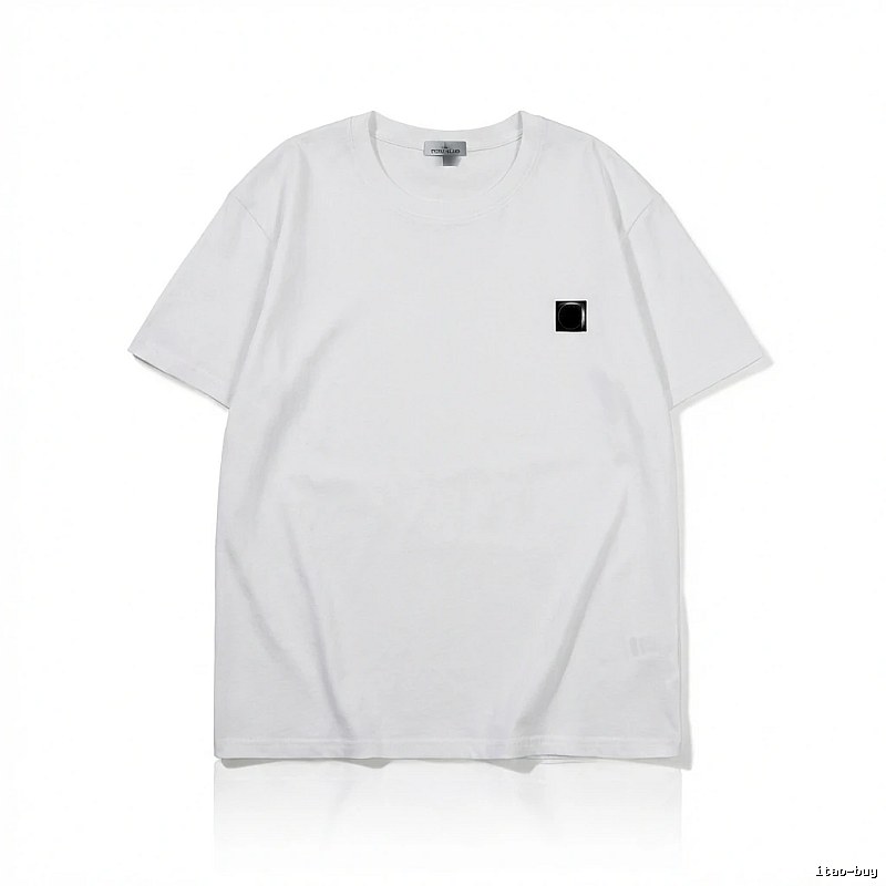 Stone Island minimalist style white T-shirt