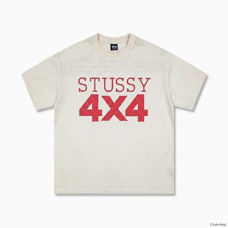 Stussy 4X4 Retro Style White T-shirt
