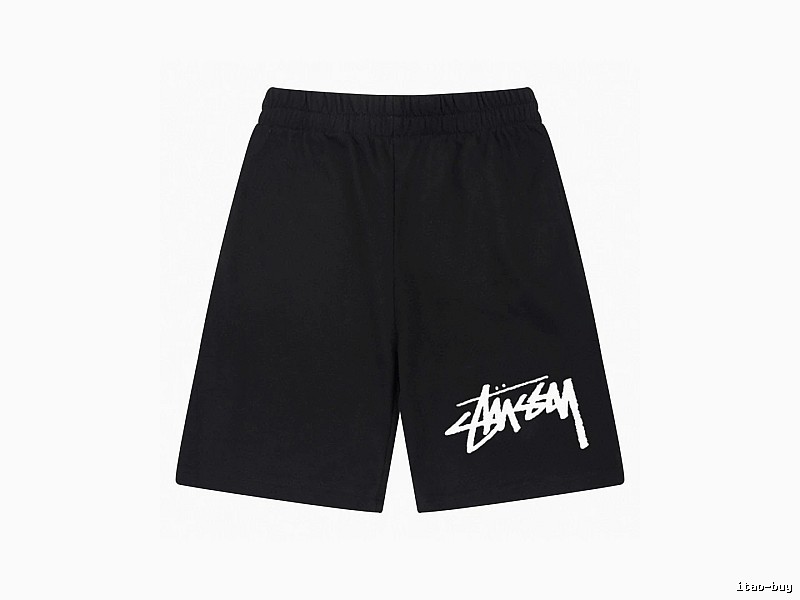 Stussy basic black shorts