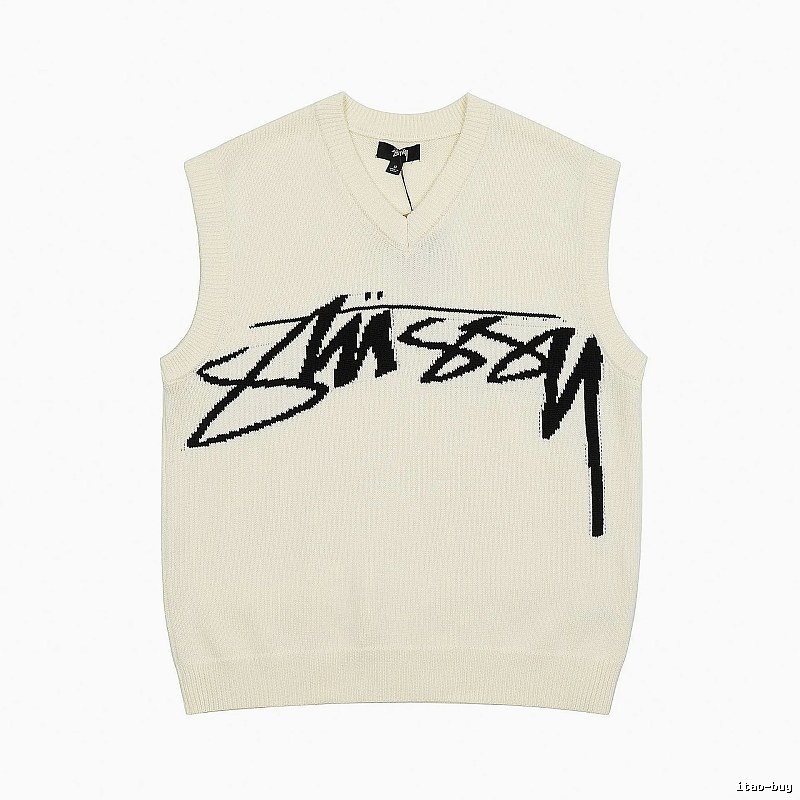 Stussy Beige Swirl Graphic SweatShirt Resort Wear