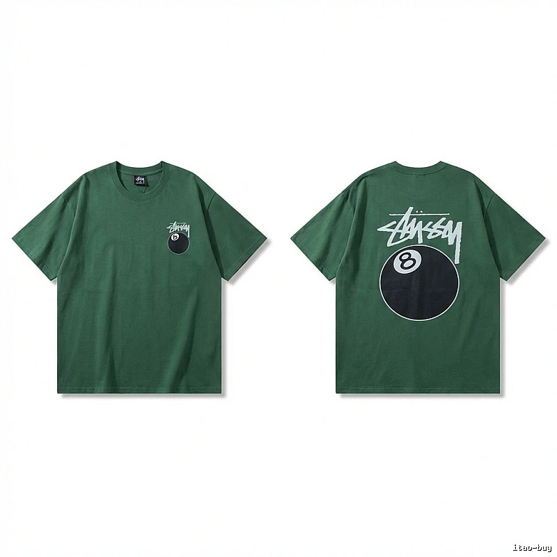 Stussy Black Eight Series Trendy and Cool Style T-shirt