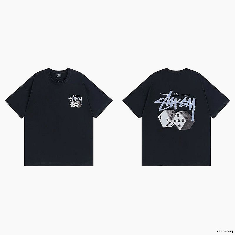 Stussy Black Spider Graphic T-Shirt Layered Outfit Logo