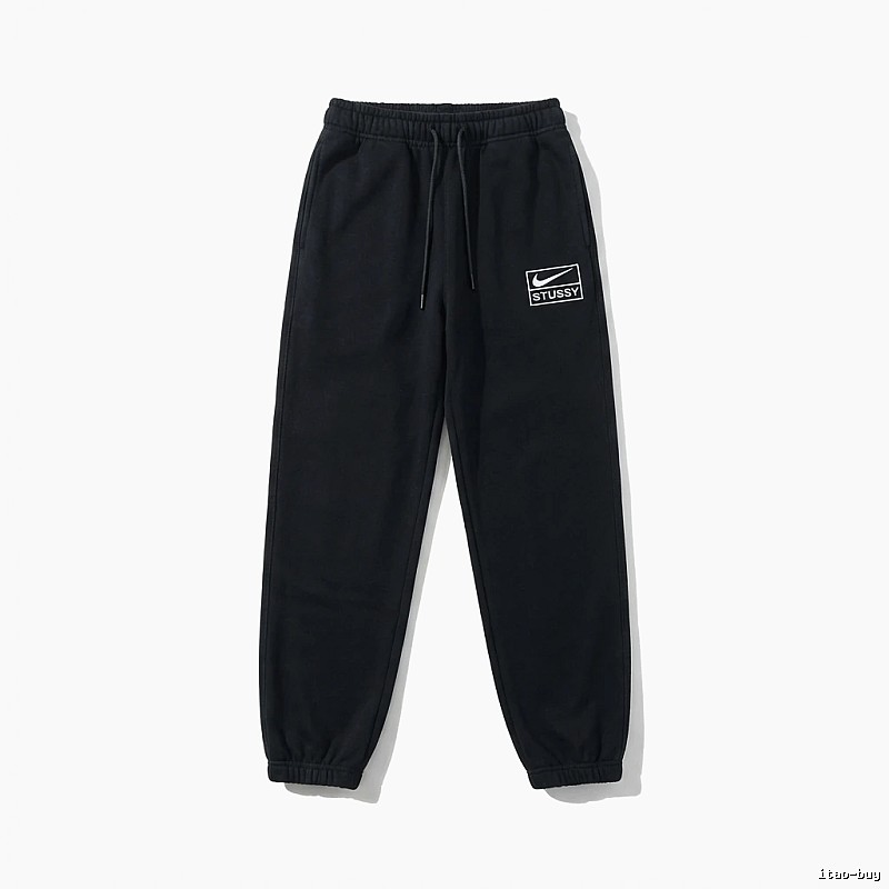 Stussy Co-branded Casual Black Sweatpants