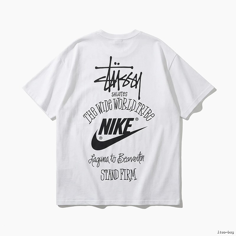 Stussy Co-branded Simple White T-shirt