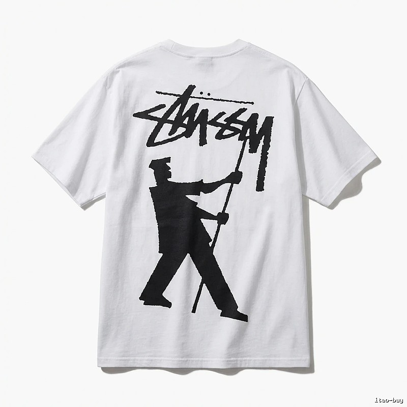 Stussy Graffiti Style White T-shirt