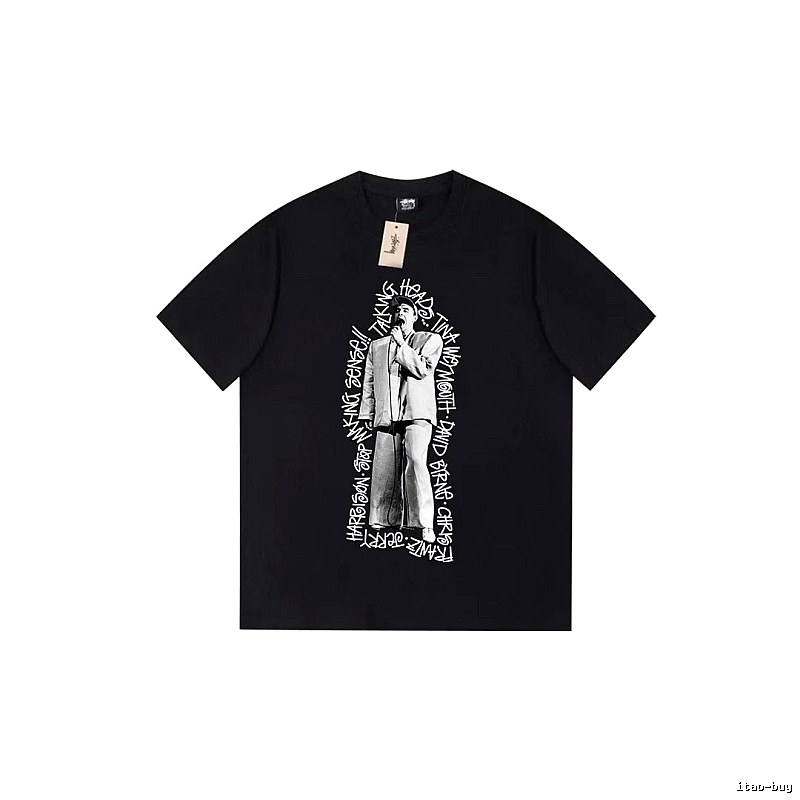 Stussy Lightweight Graphic T-shirt Black White Stussy for Trend Styling