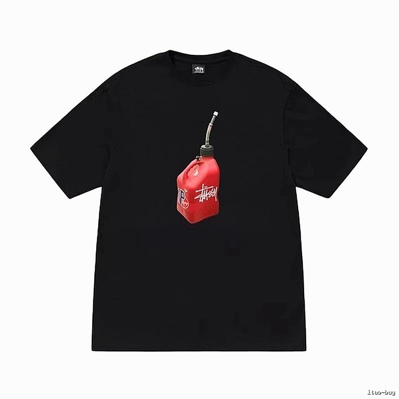 Stussy Monogram Graphic T-shirt Black White Stussy for Layered Styling