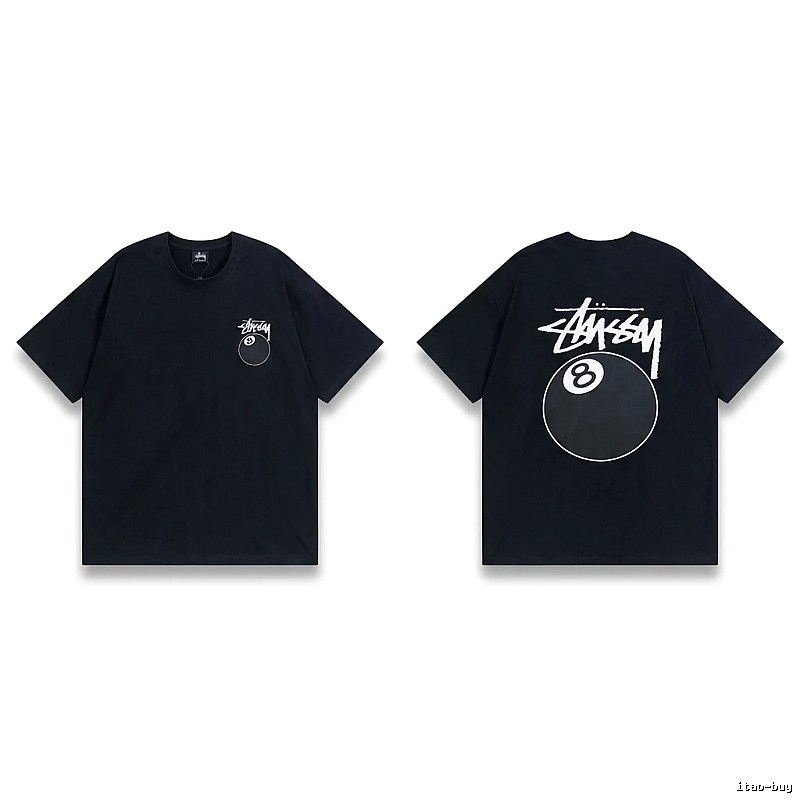 Stussy No.8 Ball Style Black T-shirt