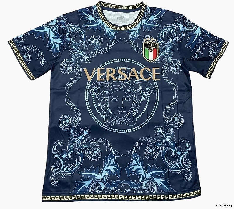 Stussy vintage printed blue short-sleeve shirt