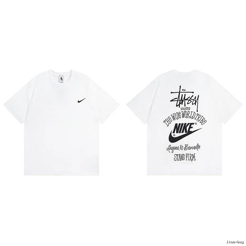 Stussy White Spider Graphic T-Shirt Poolside Style Logo