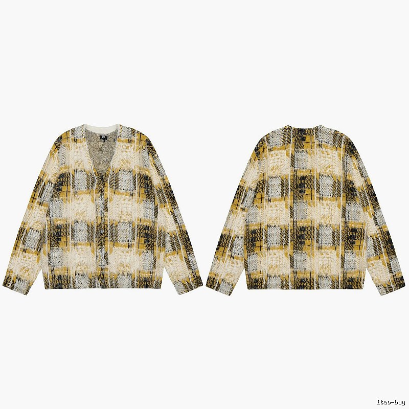 Stussy Yellow Swirl Graphic SweatShirt Warm Weather
