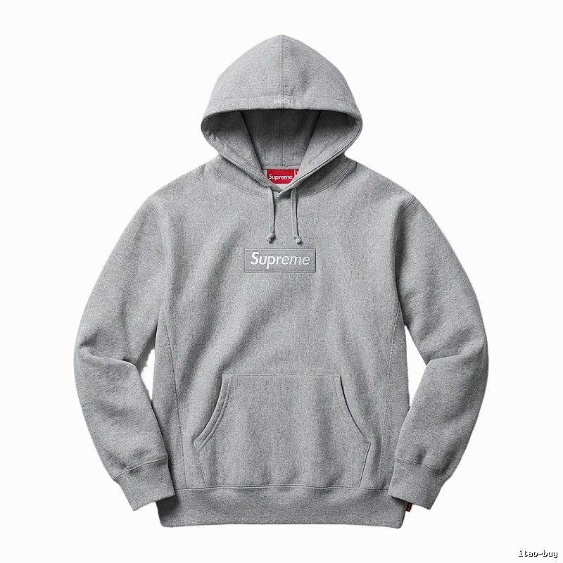 Supreme basic grey hoodie