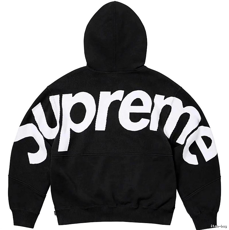 Supreme Casual Logo hoodie Gray Red Oversized for Streetwear Looks