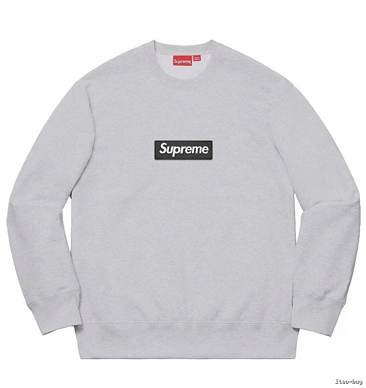 Supreme Classic Logo hoodie Gray Red Oversized with Travel-Friendly Style