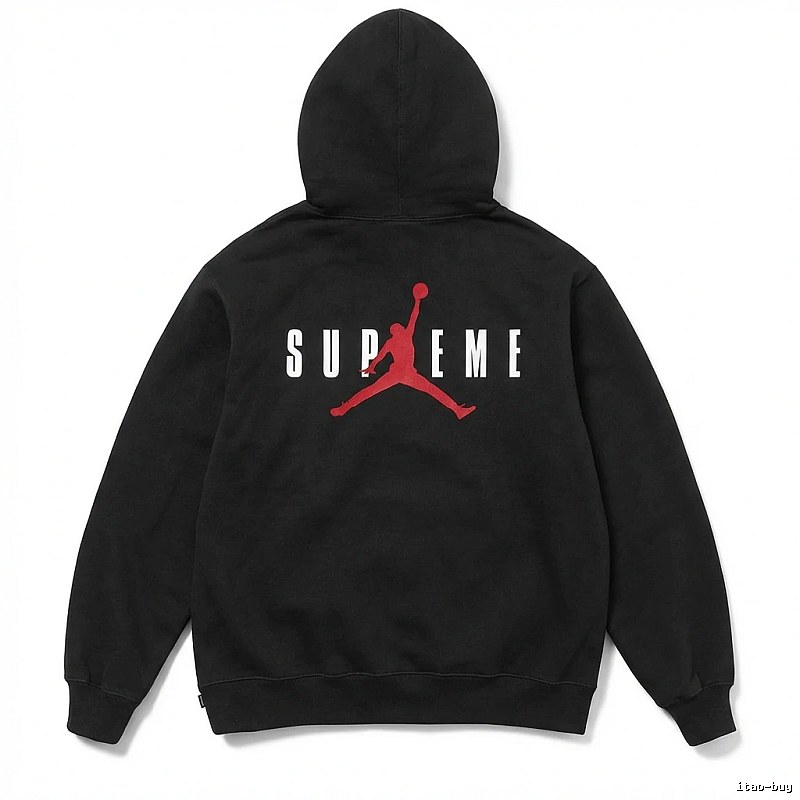 Supreme Co-branded Black Hoodie