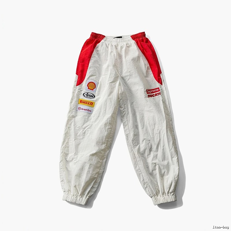 Supreme Co-branded Sporty White Pants