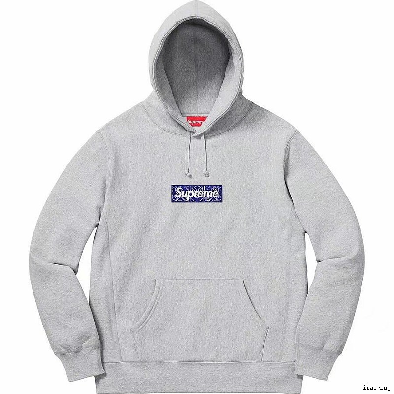 Supreme Daily Logo hoodie Gray Red Oversized for City Outfits
