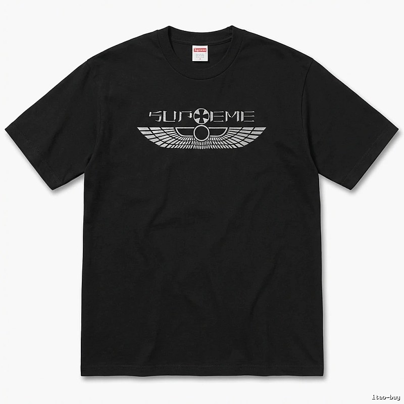 Supreme Flight Series Trendy Cool Black T-shirt