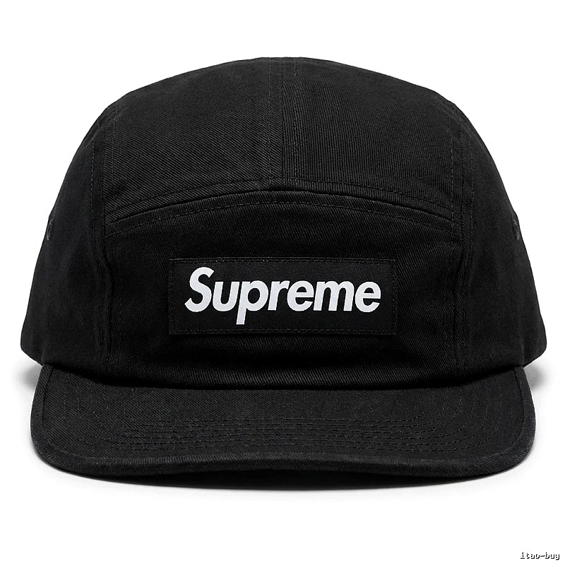 Supreme minimalist style black hat
