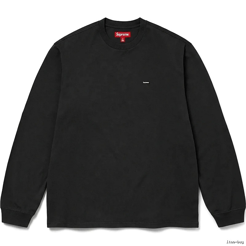 Supreme minimalist style black long-sleeved shirt