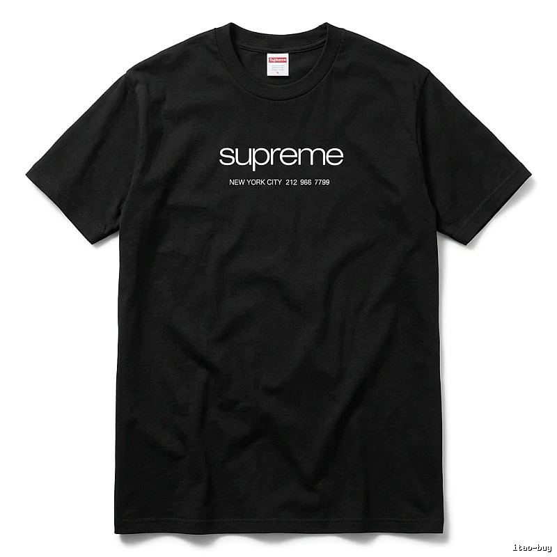 Supreme New York Style Black T-shirt