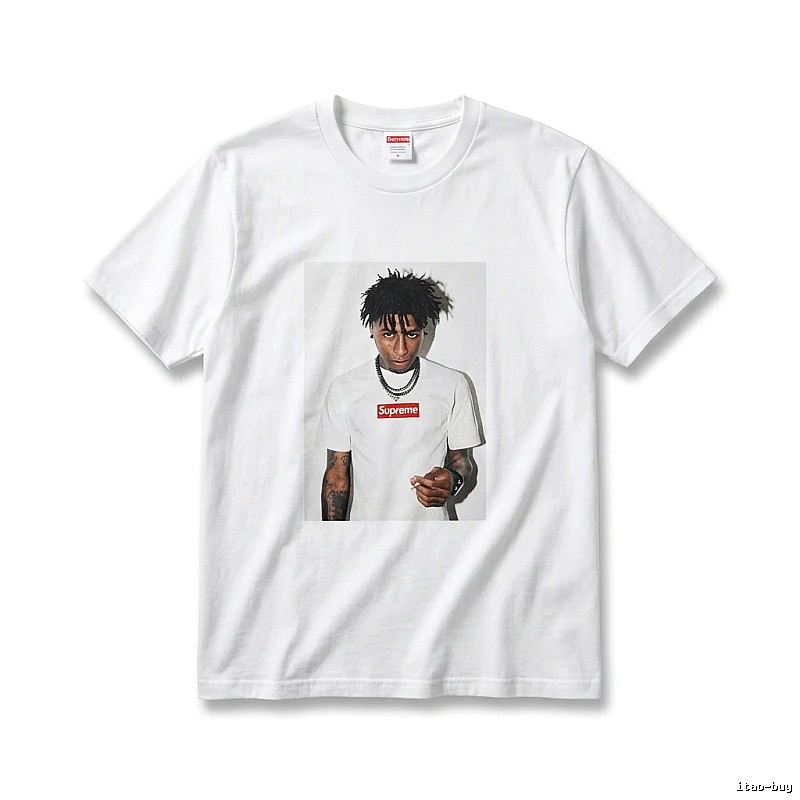Supreme Portrait Print Style White T-shirt