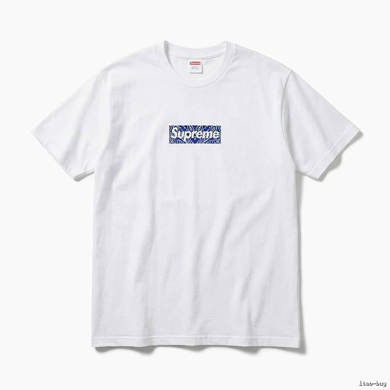Supreme Print Simple White T-shirt