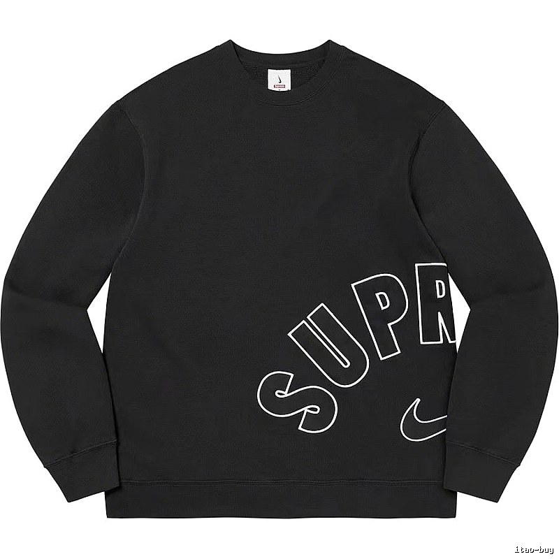 Supreme Resort Logo hoodie Gray Red Oversized with Premium Look
