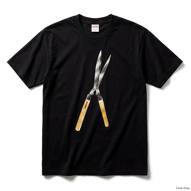 Supreme Scissors Print Black T-shirt