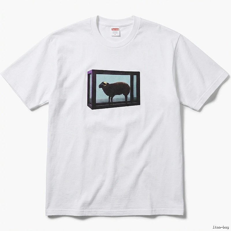 Supreme Sheep Print White T-shirt