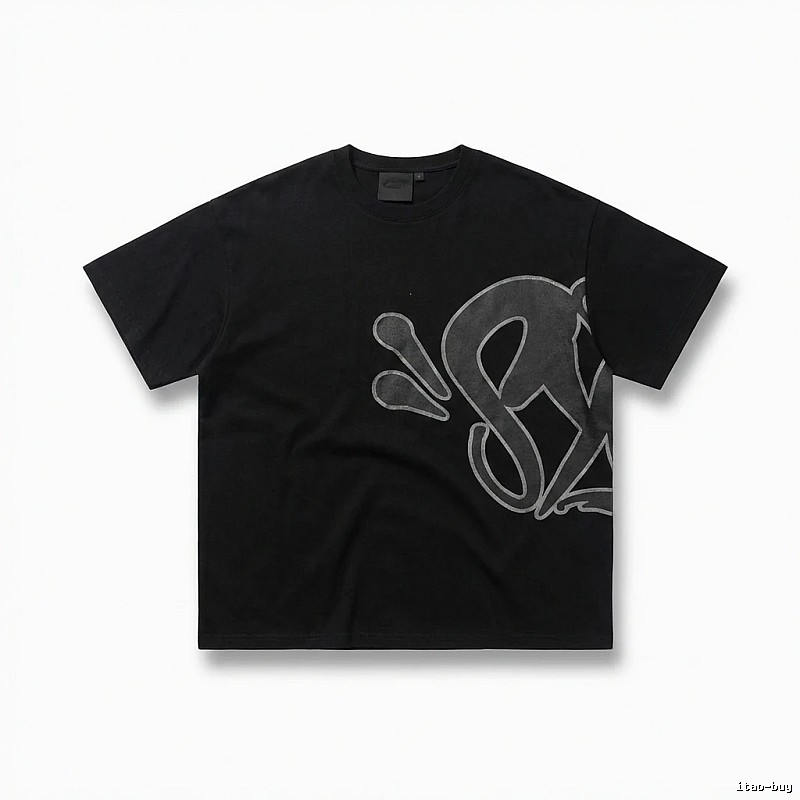 SynaWorld Trendy Black T-shirt