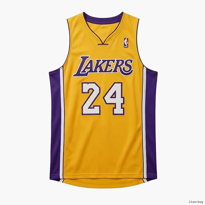 The No. 24 yellow jersey of the Los Angeles Lakers.