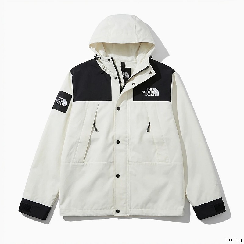 The North Face black-and-white stylish windbreaker