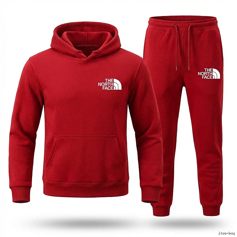 The North Face sporty burgundy suit/set
