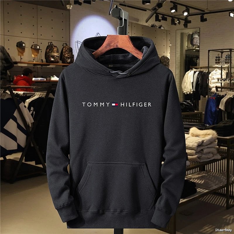 Tommy Hilfiger Streetwear Logo hoodie White Tommy Hilfiger with Logo Accent