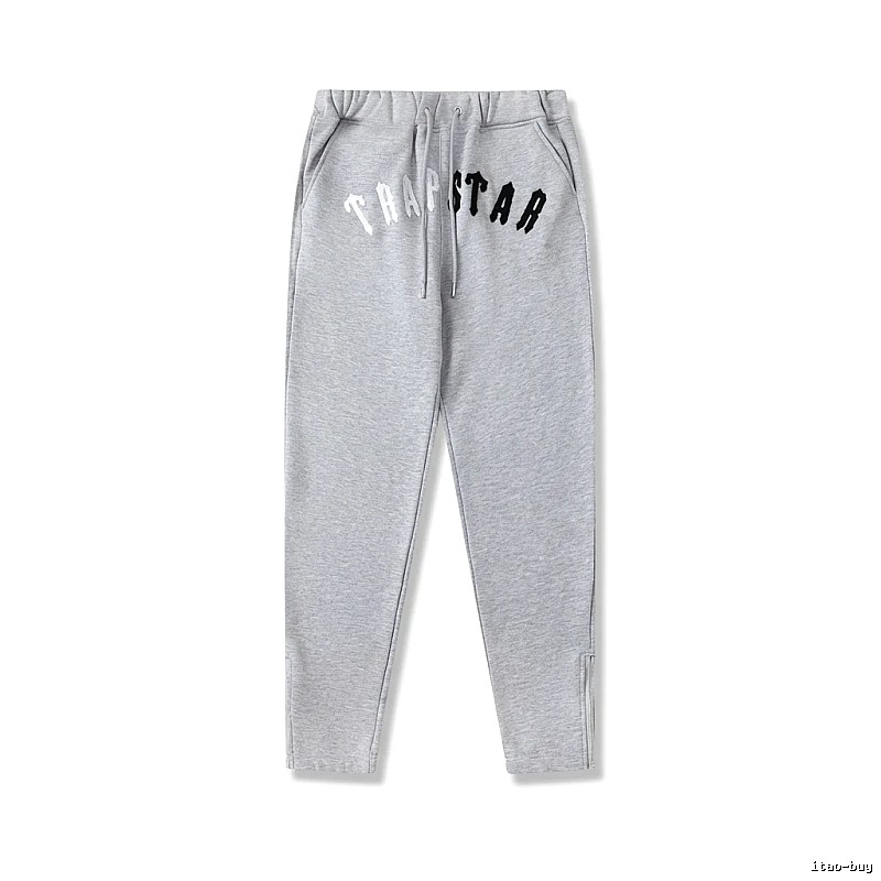 Trapstar Letter Trendy Brand Grey Sweatpants