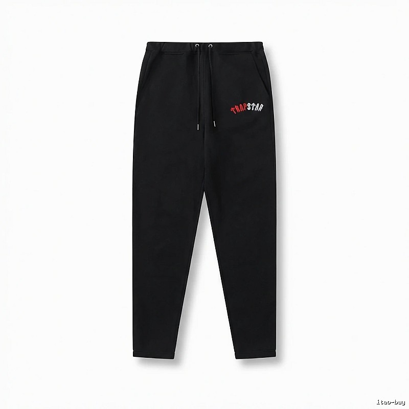 Trapstar minimalist style black sweatpants