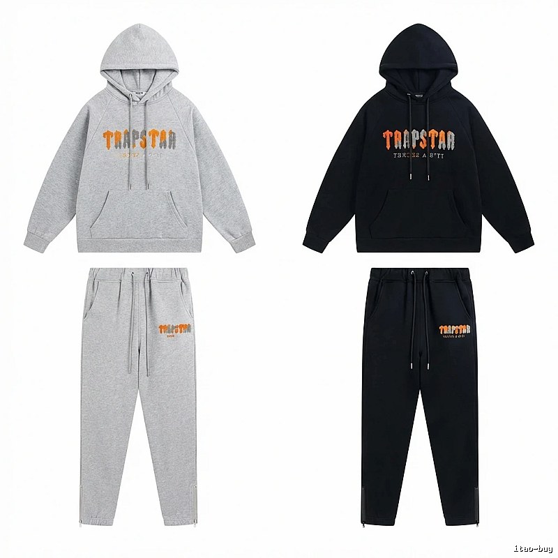 Trapstar Printed Streetwear Set (Grey/Black)
