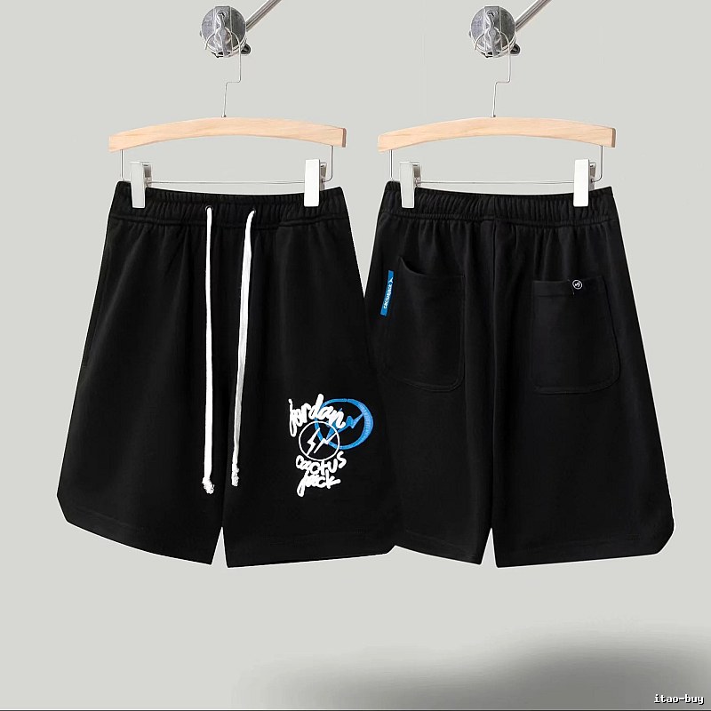 Travis Scott Cactus Jack Street Style Black Shorts