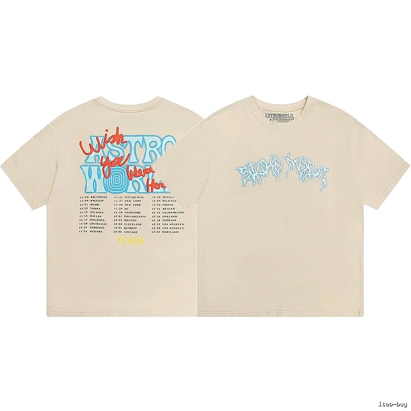 Travis Scott Monogram Graphic T-shirt Brown Travis Scott for Layered Styling
