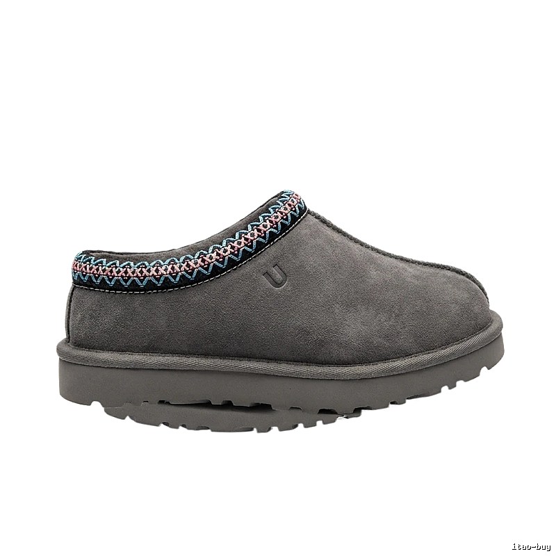 UGG retro embroidered style grey shoes